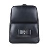 Módny kožený ruksak z pravej hovädzej kože č.8666 v čiernej farbe