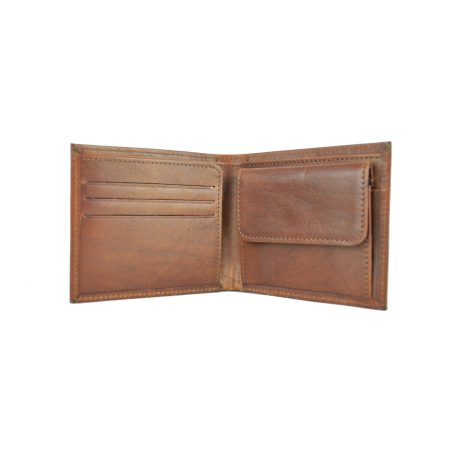Luxusná peňaženka z pravej kože č.7942 v hnedej farbe