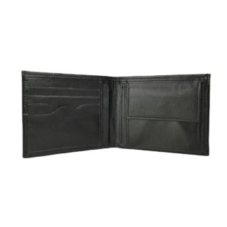 Kožená peňaženka z pravej kože č.8406 v čiernej farbe
