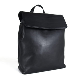 Kožený batoh z hovädzej kože v čiernej farbe
