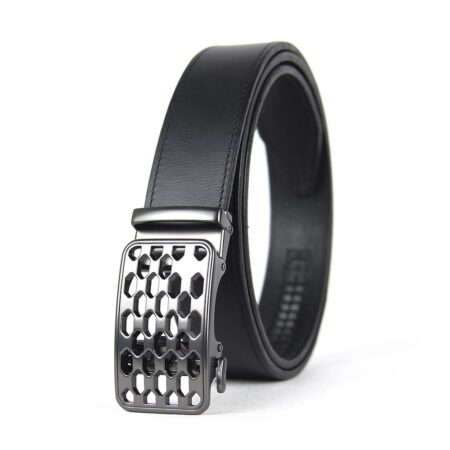 Kožený opasok s automatickou prackou PEARL CHAIN