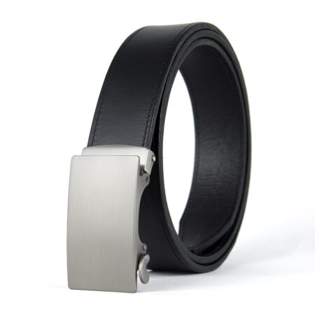 Opasok z pravej kože s automatickou prackou ARGENTUM