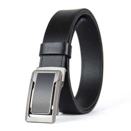 Opasok z pravej kože s brzdou, šírka 3.5cm - NICKEL CORE