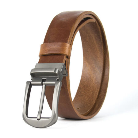 Kožený opasok s dezénom STEEL NOVA, šírka 3.3cm, Slovenská výroba