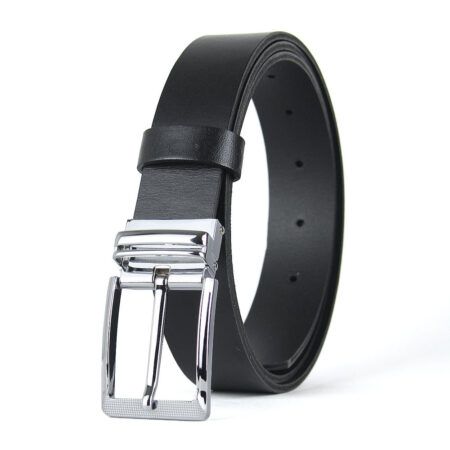 Kožený opasok OBSIDIAN, šírka 3.3cm, Slovenská výroba