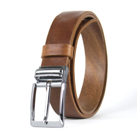 Kožený opasok s dezénom OBSIDIAN, šírka 3.3cm, Slovenská výroba