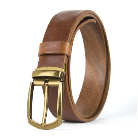 Kožený opasok s dezénom HERITAGE, šírka 3.3cm, Slovenská výroba