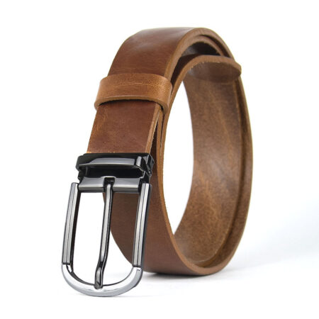 Kožený opasok s dezénom ONYX EDGE, šírka 3.3cm, Slovenská výroba