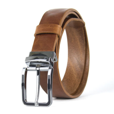 Kožený opasok s dezénom STRIKE, šírka 3.3cm, Slovenská výroba